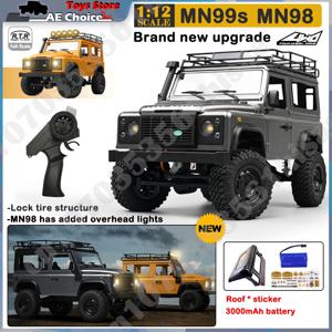 체중계 MN 모델 RTR 버전 RC 자동차, 2.4G 4WD MN99S MN99 RC 락 크롤러 디펜더 리모컨 1/12 트럭, 어린이 장난감, 1:12