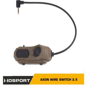 WOSPORT AXON 시리즈 래트 테일 와이어 제어 스위치, PEQ2.5 mm L3 SF 커넥터 어댑터 레일