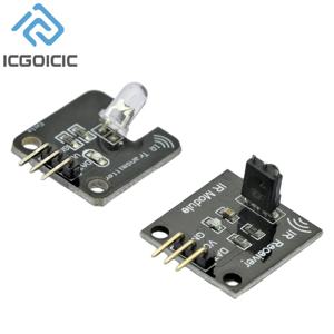 IR 적외선 송신기 모듈, IR 디지털 적외선 리시버 센서 모듈, Arduino 전자 빌딩 블록용, 38Khz