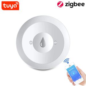 투야 지그비 물 센서 홍수 누출 감지기 앱 원격 모니터링, 주방 및 욕실 지지대 홈 어시스턴트, Zigbee2mqtt