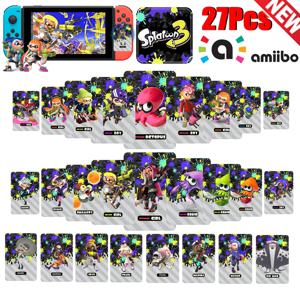 Amiibo 카드 핫 게임 애니멀 크로싱, 뉴 호라이즌 스플래툰 3 피규어, 카와이 역할 NS 스위치 3DS 세트, 미니 NFC 카드 수집, 신제품