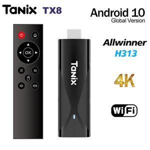 TANIX TX8 스마트 TV 박스, 안드로이드 10 TV 스틱, 올위너 H313, 와이파이 4K 미니 TV 동글, 2GB, 16GB, 2.4G