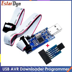 USBASP USBISP AVR 프로그래머 USB ISP USB ASP ATMEGA8 ATMEGA128 지원 Win7 64K 10Pin-6 핀 어댑터 보드