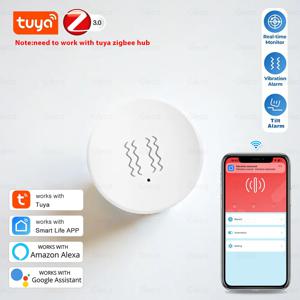 Tuya Zigbee 스마트 진동 센서 감지, 스마트 라이프 앱, 실시간 모션 충격 알람 이력 레코드, 알렉사 구글 홈용