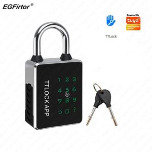 EGFirtor TTLOCK 자물쇠 투야 앱 IC 카드 RFID 암호 키 NFC 잠금 해제 방식, 방수 IP65 블루투스 스마트 전자 도어락