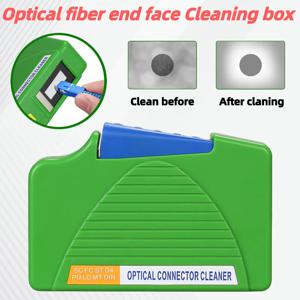 광섬유 단면 청소 상자 SC/FC/LC/ST 섬유 닦아 도구 피그테일 클리너 FTTH 광섬유 클리너 도구