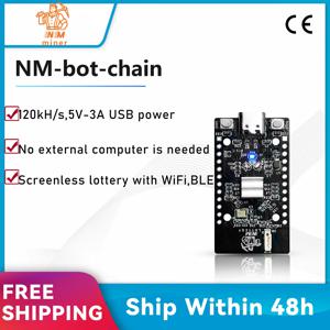 NMMiner 공식 봇 체인 럭키 BTC 솔로 복권 채굴기, 120*8 = 960KH/s 더 높은 nerdminer v2 ESP32S3 체인, 일대일 저전력, 신제품