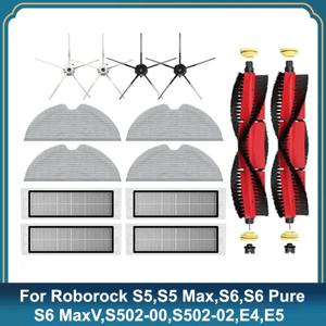 Roborock 진공 청소기 브러시 걸레 헤파 필터 액세서리, S5 Max S50 S502 S55 S6 Pure E4, 샤오미 로봇 1S SDJQR01RR