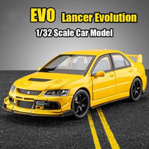 1:32 Lancer Evolution EVO 시뮬레이션 자동차 모델, 금속 다이캐스트 장난감 차량, 합금 장식, 사운드 라이트, 금속 남자 어린이 선물, 소년