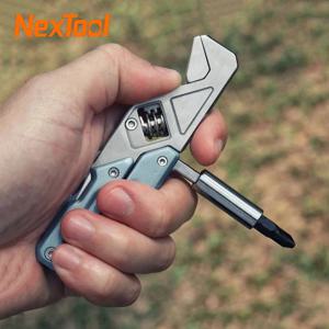 NexTool 라이트 렌치 W2 멀티툴 플라이어, 대형 스패너 스크루 드라이버, 접이식 멀티 도구, 휴대용 EDC 홈 수리 유지 보수 도구