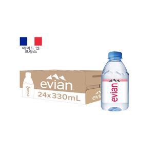 [에비앙] 수입 생수 330mL x 24개