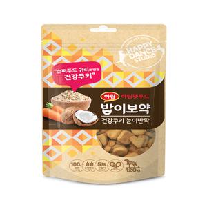 [하림펫푸드] 밥이보약 건강쿠키 120g x 3개 3종 (택1)