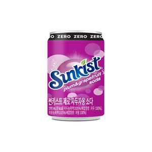 광동 썬키스트 제로 자두자몽 소다 190ml X 30캔 (단품)