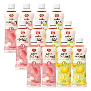 동원 보성홍차 아이스티 복숭아 500ml 6입+레몬 500ml 6입 (단일상품)