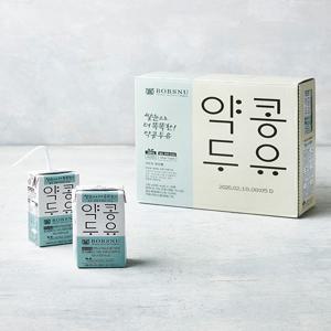 [밥스누] 서울대 쌀눈으로 더 똑똑한 약콩 두유 (190mL X 16팩)