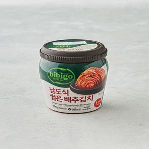 [비비고] 남도식 썰은배추김치 500g (단지형)