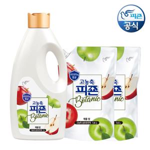 고농축 섬유유연제 보타닉 애플밤 2L 용기+1.6L 리필 x 2개