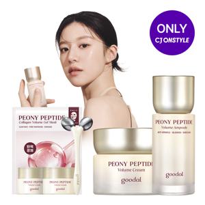 피오니 펩타이드 주름 흔적 앰플+크림 [사은]마사지롤러+피오니크림10ml*2+흑당근리프팅마스크1매