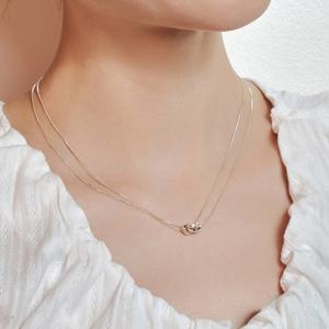 [(여자)아이들 슈화, 권진아, 심소영, 혜빈, 전혜진 착용][sv925] O-ring Layered necklace