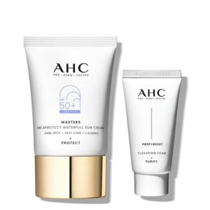 AHC 마스터즈 멜라프로텍트 워터풀 선크림 40ml+(GIFT)클렌징폼 30ml