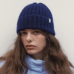 [24FW] SOFT ANGORA BEANIE - NAVY