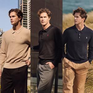 [U.S POLO ASSN.]24FW 시그니처 코튼 폴로 니트 남성 3종