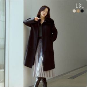 LUX] 24FW 울캐시미어 SAGA밍크카라 핸드메이드 롱 코트