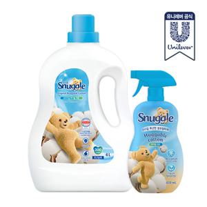 섬유유연제 허거블코튼 4L+탈취제 470ml