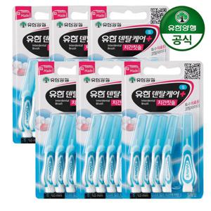 유한덴탈케어 치간칫솔 S 1.0mm 5입 x 6개