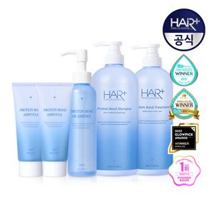 단백질 본드 샴푸1000ml+트리트먼트700ml+앰플95ml x2 +오일 에센스150ml + 쇼핑백