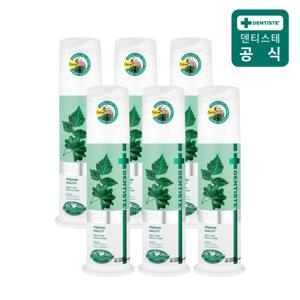 덴티스테 뉴플러스화이트 펌프치약 120g 6개