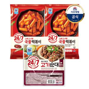 [대림냉장] 대림선국물떡볶이373g 2개 + 24/7 속이 꽉 찬 고기순대 500g 1개