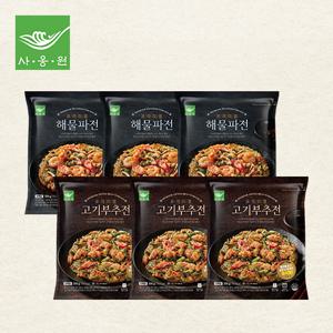 사옹원 프리미엄 해물파전300g*3팩+프리미엄 고기부추전300g*3팩