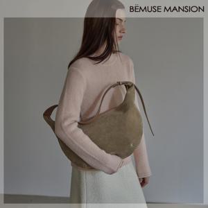 [비뮤즈맨션] Real suede hobo bag - Sand beige [BE24WIAC001BE]