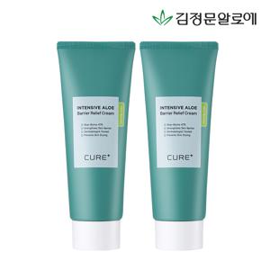 [김정문알로에] 큐어 베리어 릴리프 크림 100ml 2개