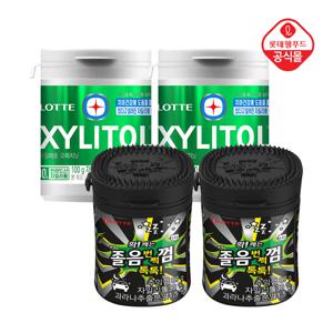 자일리톨 오리지날 용기 100gx2통+졸음번쩍껌 톡톡!87gx2통