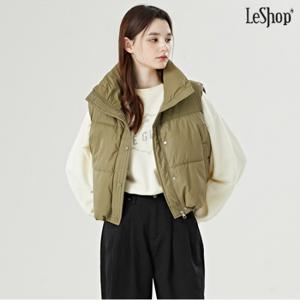 정상가:79,000원 | 데일리 하이넥 밑단 스트링 패딩 베스트 (DO4VW004A)