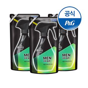 페브리즈 포맨 섬유탈취제 쿨아쿠아 320ml 리필 3개