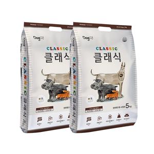 [1+1] 도그랑 강아지사료 클래식 5kg 2팩