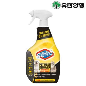 유한 펫 메스 리무버 750ml 반려동물 냄새 탈취 얼룩 제거