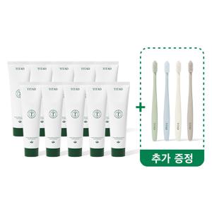 프레시 브레스 플러스 치약 180g 대용량 10개 + 칫솔 4개