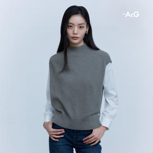 더엣지 24FW 라쿤울 블렌디드 루즈핏 베스트 1종