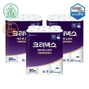 데코앤소프트 화장지 30m 24롤 X 3팩 두루마리 3겹 45178