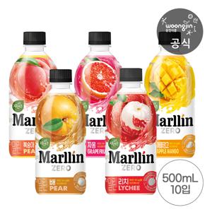 자연은 더말린 제로 5종 500ml 10펫 (리치/배/복숭아/자몽/애플망고)