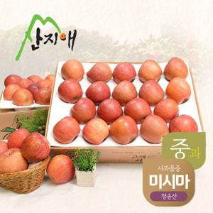 알뜰 못난이사과(중과) 4.5kg 2box / 청송산 미시마 , 당도선별