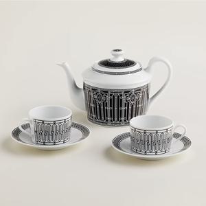 H 데코 티팟 & 티컵 세트 Hermes H Deco Teapot & Teacup Set