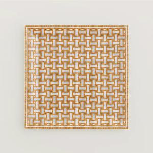 모자이크골드사각 접시 4번 Hermes Mosaique Gold Square Plate N4