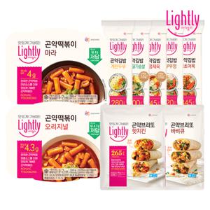 곤약떡볶이 300g x 2개 + 곤약브리또 500g + 곤약김밥 220g