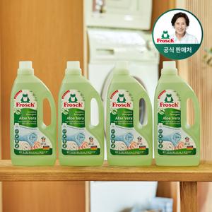 [김혜자 세제] 독일 알로에베라 세탁세제 1.5L 4개+섬유유연제 750ml