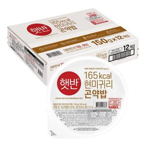 햇반 현미 귀리 곤약밥 150g 12개